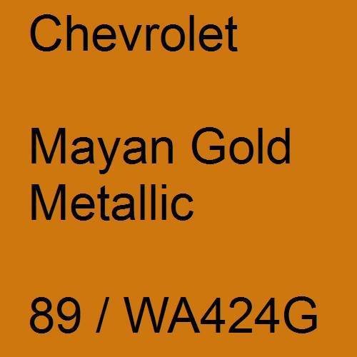 Chevrolet, Mayan Gold Metallic, 89 / WA424G.